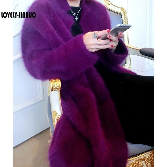 2019 Autumn And Winter New Korean Boutique Mink Cashmere Cardigan Sweater Female Long Coat Thickened Free shipping JN227
2019 Autumn And Winter New Korean Boutique Mink Cashmere Cardigan Sweater Female Long Coat Thickened Free shipping JN227