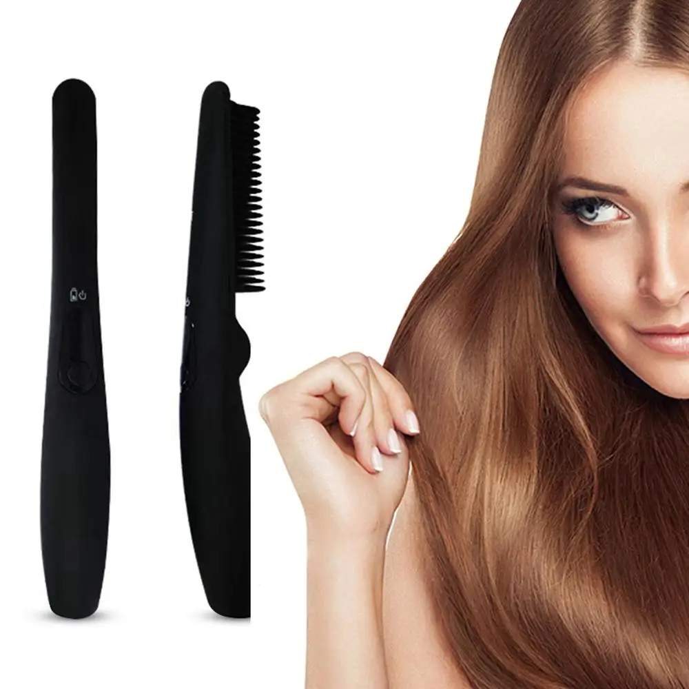 Newest USB Wireless Rechargable Straight Hair/ Beard Comb Portable Fast Ceramic Heating Hair Straightener
Newest USB Wireless Rechargable Straight Hair/ Beard Comb Portable Fast Ceramic Heating Hair Straightener