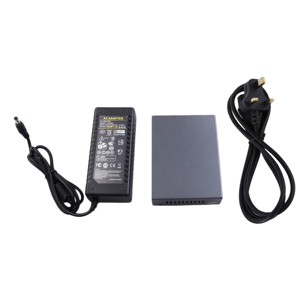 P5104 4+1 Port Professional IEEE802.3af 10/100Mbps POE Switch Desktop Ethernet Camera Network Switch Devices Black