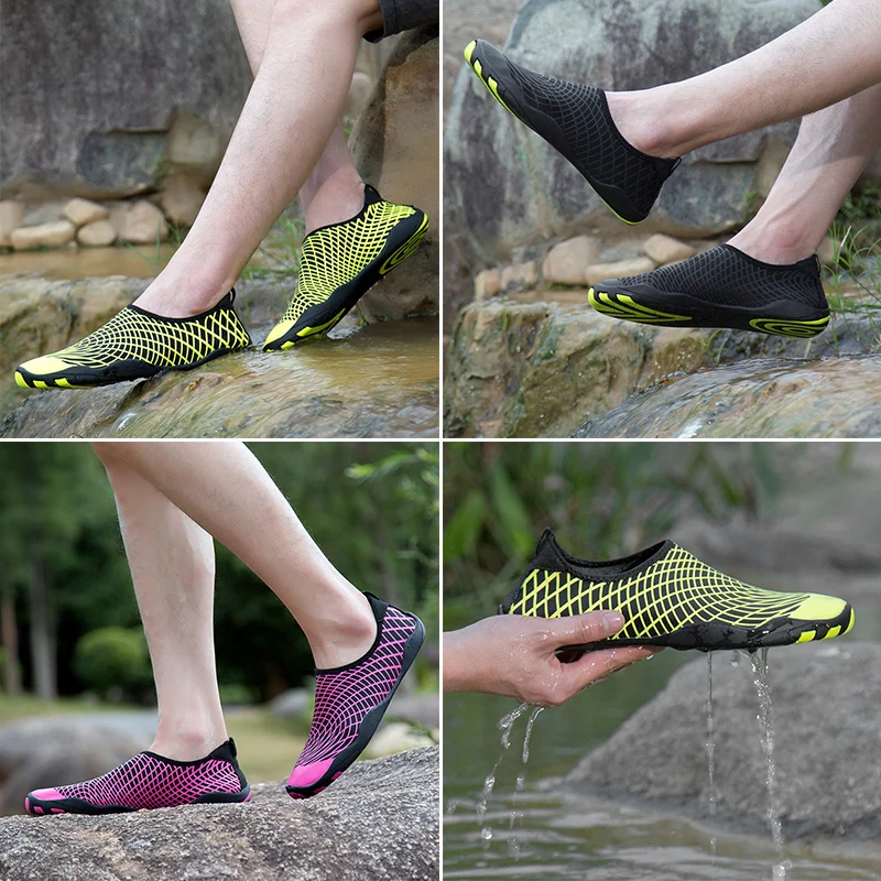 Men Women Light Aqua Shoes Outdoor Seaside Swimming Walking Sandals Breathable Upstream Water Shoes Black Slip-On Barefoot Shoes
Men Women Light Aqua Shoes Outdoor Seaside Swimming Walking Sandals Breathable Upstream Water Shoes Black Slip-On Barefoot Shoes