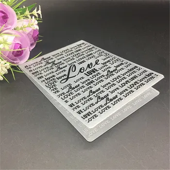 Sweet LOVE plastic embossing folders template for DIY scrapbook card paper craft packing decoration
Sweet LOVE plastic embossing folders template for DIY scrapbook card paper craft packing decoration
