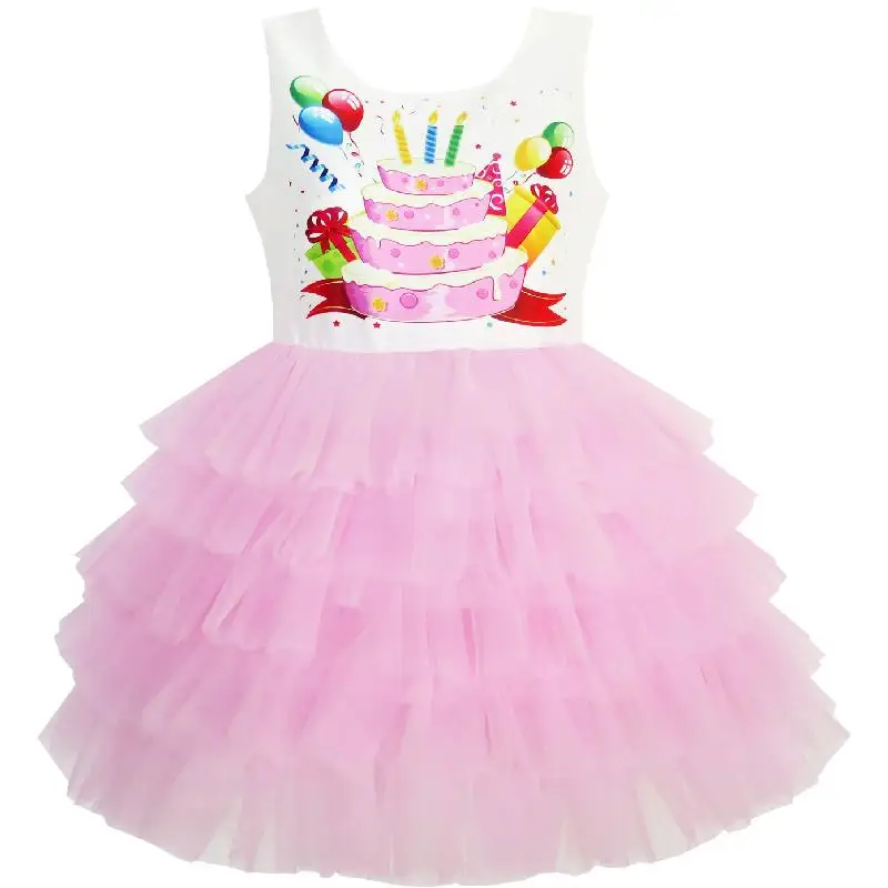 Girls Dress Birthday Princess Ruffle Dress Cake Balloon 2018 Summer Wedding Party Dresses Clothes Size 3-10
Girls Dress Birthday Princess Ruffle Dress Cake Balloon 2018 Summer Wedding Party Dresses Clothes Size 3-10