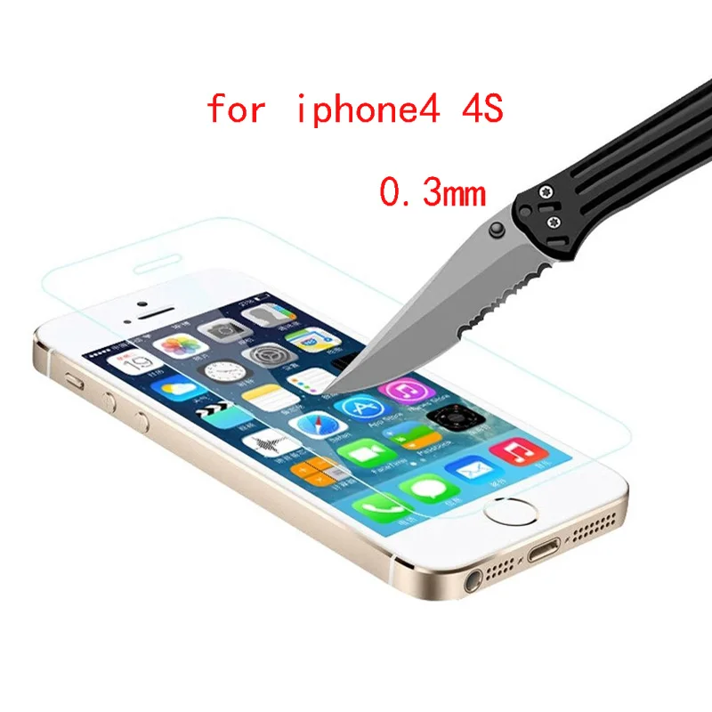 Защитное стекло премиум класса для iPhone 5 10 шт./лот закаленное iPhone4s Защитная пленка
