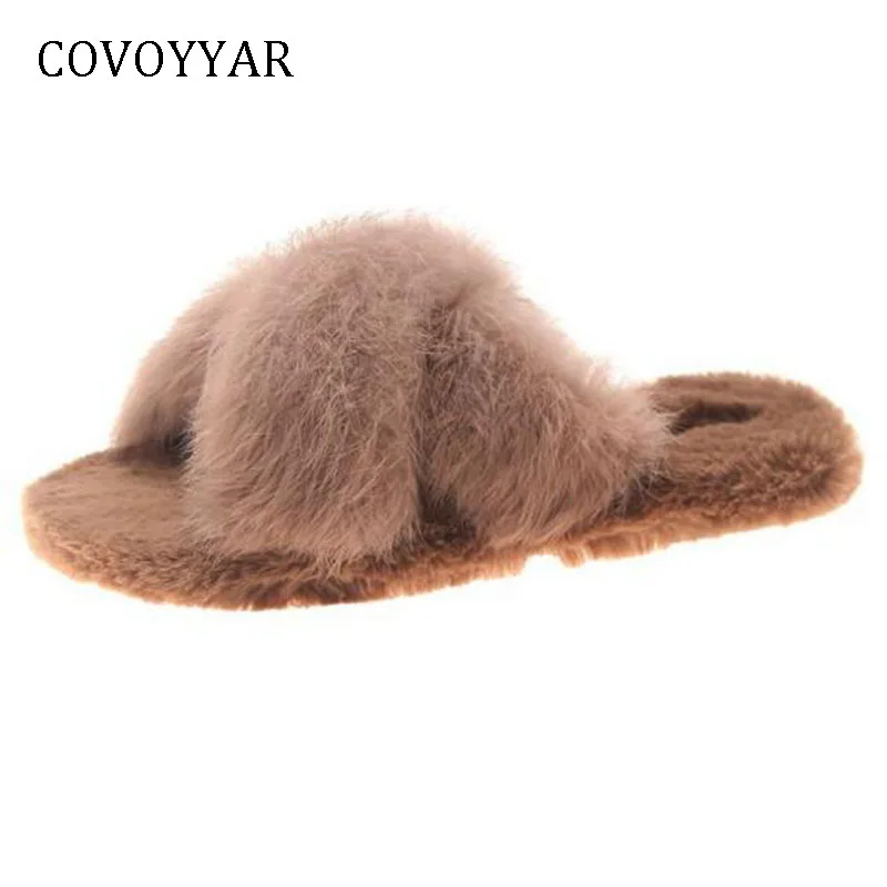 COVOYYAR Fashion Fur Home Slippers 2019 Chic Flat Women Slippers Floor Slides Women Cross Tied Winter Indoor Shoes WSL606
COVOYYAR Fashion Fur Home Slippers 2019 Chic Flat Women Slippers Floor Slides Women Cross Tied Winter Indoor Shoes WSL606