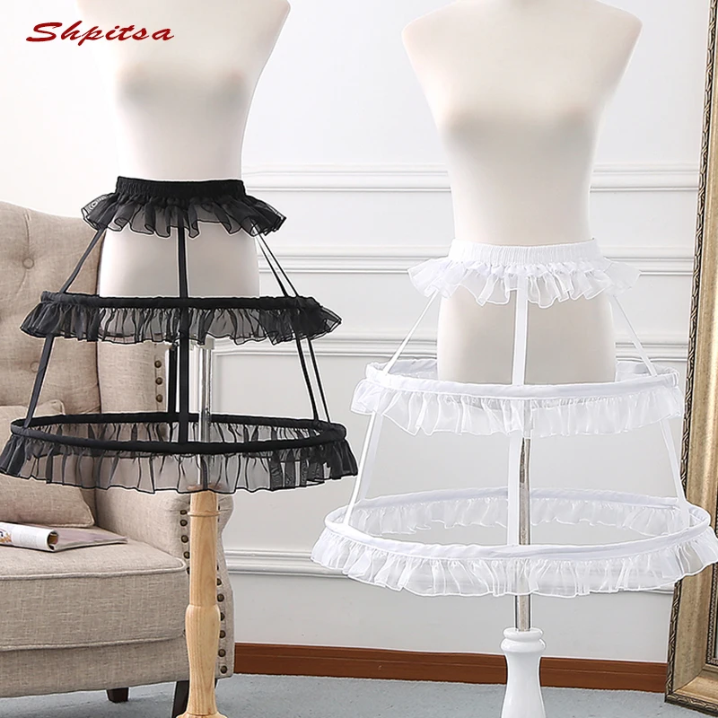 Black or White Short Petticoats for Wedding Lolita Woman Girl Underskirt Crinoline Fluffy Pettycoat Hoop Skirt
Black or White Short Petticoats for Wedding Lolita Woman Girl Underskirt Crinoline Fluffy Pettycoat Hoop Skirt