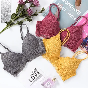 Fashion Solid Push Up Bra Sexy Lingerie Lace Floral Wireless Bras For Women Underwear Comfortable Wire Free Bralette
Fashion Solid Push Up Bra Sexy Lingerie Lace Floral Wireless Bras For Women Underwear Comfortable Wire Free Bralette
