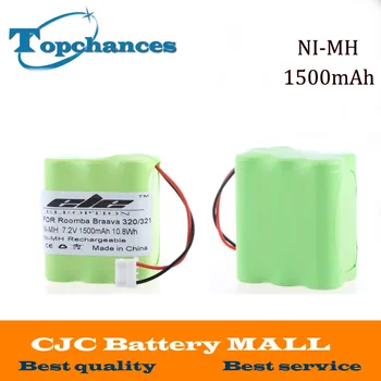 2PCS High Quality 7.2V 1500mAh Ni-MH Rechargeable Vacuum Cleaner Battery for iRobot Braava 320 321 & Mint 4200 4205
2PCS High Quality 7.2V 1500mAh Ni-MH Rechargeable Vacuum Cleaner Battery for iRobot Braava 320 321 & Mint 4200 4205