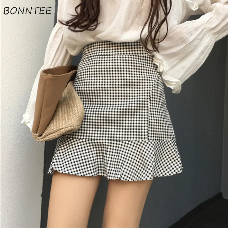 Skirts Women Plaid Trumpet High Waist Mini Skirt Womens Summer Females Retro Ladies Elegant Korean Style Leisure Trendy Female
Skirts Women Plaid Trumpet High Waist Mini Skirt Womens Summer Females Retro Ladies Elegant Korean Style Leisure Trendy Female