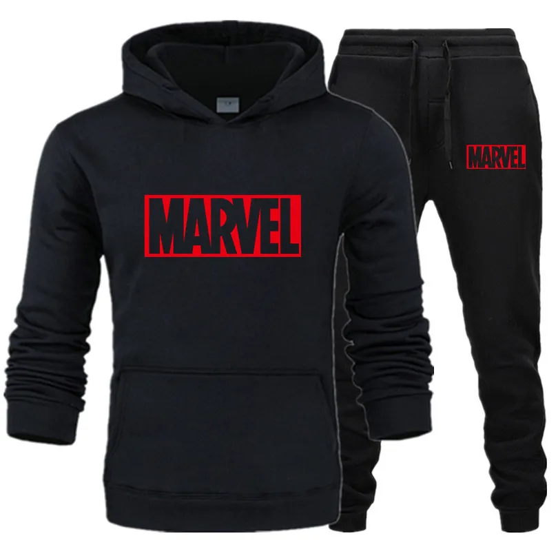 New Brand Tracksuit Fashion Marvel Men/Women Sportswear Two Piece Sets All Cotton Fleece Thick hoodie+Pants Sporting Suit M-3XL
New Brand Tracksuit Fashion Marvel Men/Women Sportswear Two Piece Sets All Cotton Fleece Thick hoodie+Pants Sporting Suit M-3XL