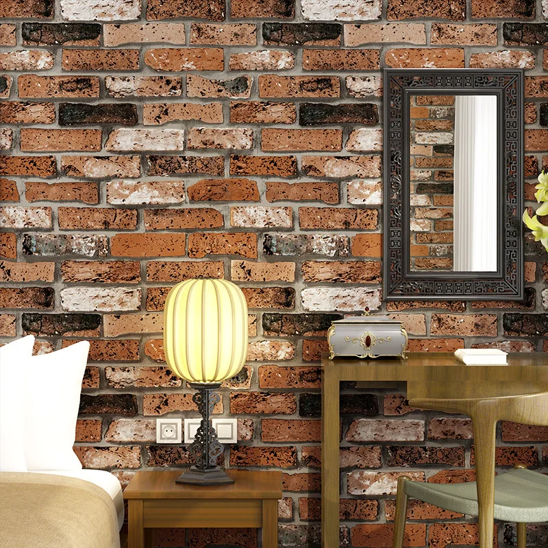 beibehang Embossed 3D Brick Wall Paper Modern Vintage Brick Stone Pattern Paper Wallpaper Roll For living room Wall covering
beibehang Embossed 3D Brick Wall Paper Modern Vintage Brick Stone Pattern Paper Wallpaper Roll For living room Wall covering