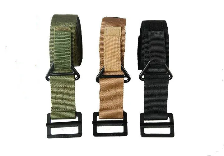 

CQB Hot Rescue Riggers Tactical Rappelling Downhill Canvas Military Belt Waist Support M L XL