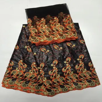 Bazin Riche Fabric Embroided Brocade Lace Fabric Beaded Bazin Riche Getzner With 2Yards French Lace For Dress
Bazin Riche Fabric Embroided Brocade Lace Fabric Beaded Bazin Riche Getzner With 2Yards French Lace For Dress
