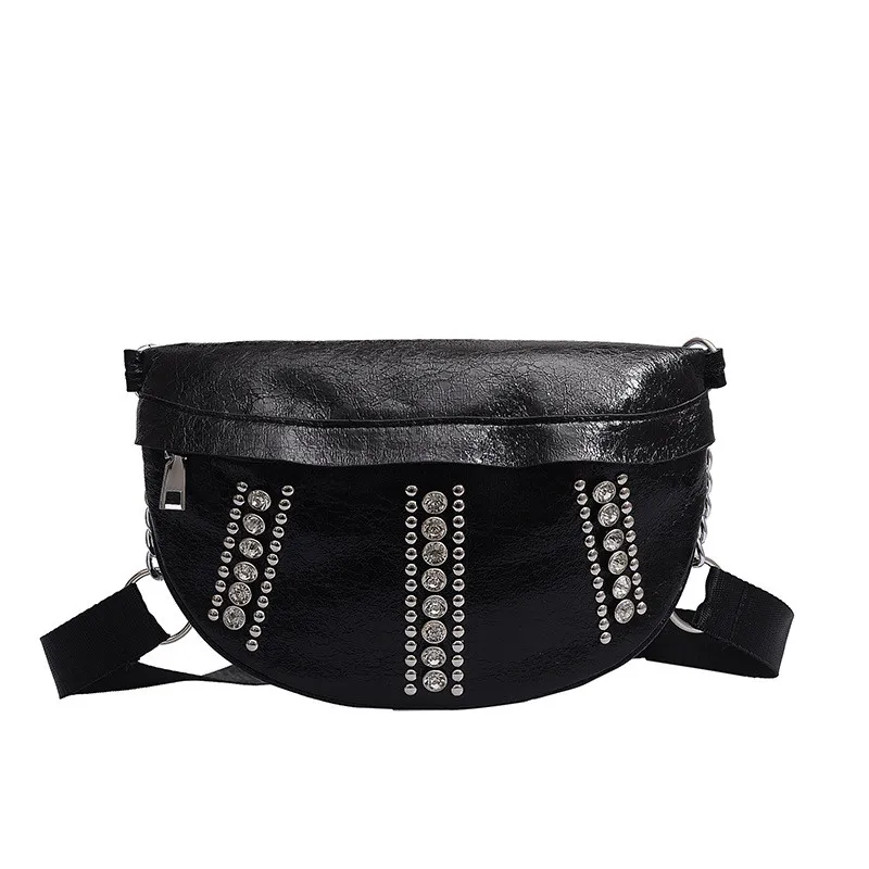 Fashion Ladies Bright Diamonds Waist Bag Versatile Crystal Messenger Bag Zipper Solid Shoulder Bag Sac de taille
Fashion Ladies Bright Diamonds Waist Bag Versatile Crystal Messenger Bag Zipper Solid Shoulder Bag Sac de taille