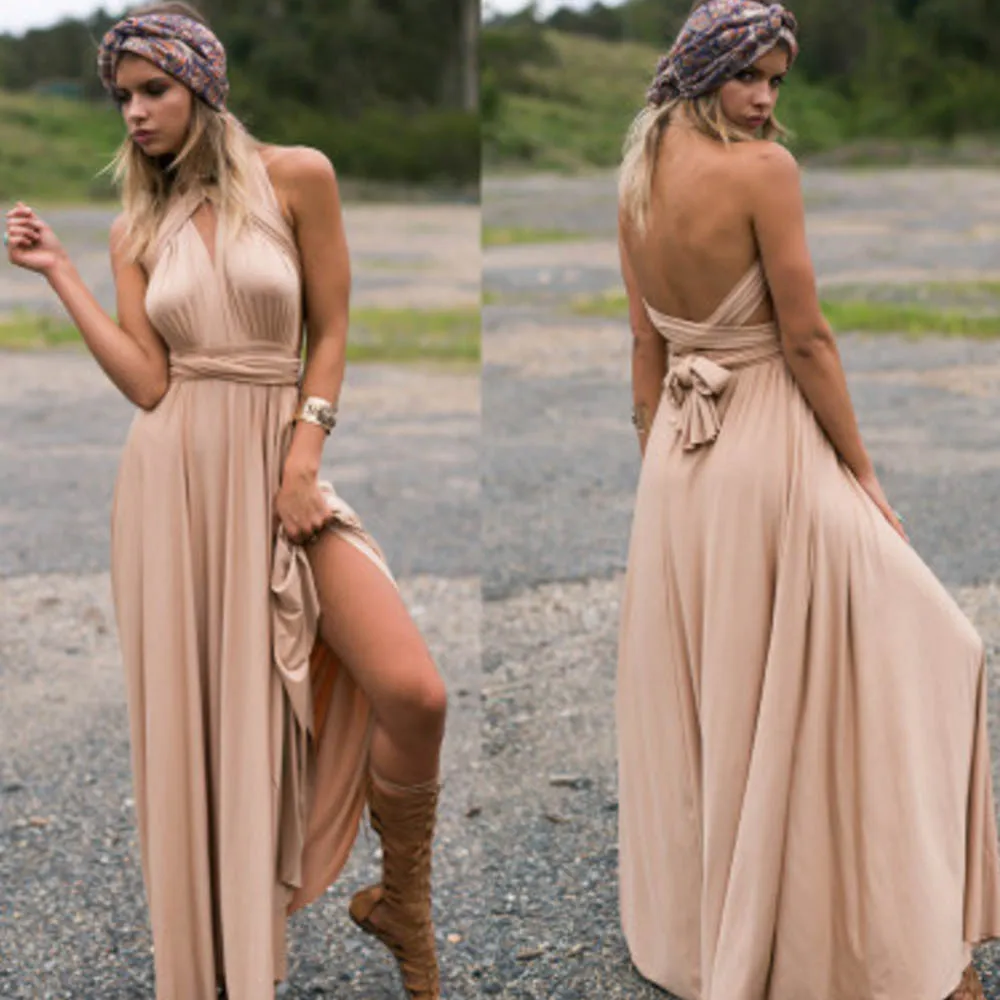 Sexy Long Dress Bridesmaid Formal Multi Way Wrap Convertible Infinity Maxi Dress Navy Blue Hollow Out Party Bandage Vestidos#25
Sexy Long Dress Bridesmaid Formal Multi Way Wrap Convertible Infinity Maxi Dress Navy Blue Hollow Out Party Bandage Vestidos#25