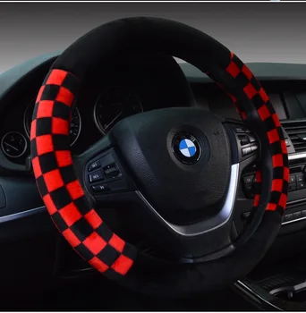 red and black checkered 36cm / 38cm / 40cm car plush winter Steering Wheel Cover for bmw benz ford honda chevrolet audi etc
red and black checkered 36cm / 38cm / 40cm car plush winter Steering Wheel Cover for bmw benz ford honda chevrolet audi etc