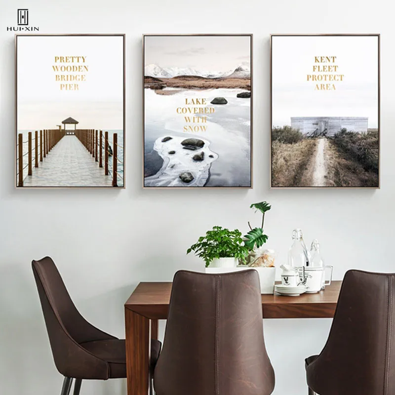Nordic Fresh Style Decorative Canvas Posters Paintings Of The Pretty Wooden Bridge Pier Lake Covered With Snow For Home Decor
Nordic Fresh Style Decorative Canvas Posters Paintings Of The Pretty Wooden Bridge Pier Lake Covered With Snow For Home Decor