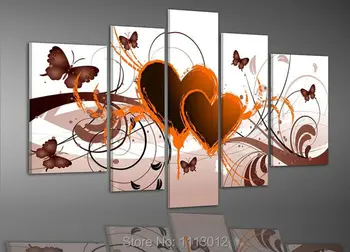 Yellow Flower Butterfly Double Heart Oil Painting High Quality 5 Pc Set On Canvas Home Decorative Modern Picture For Living Room
Yellow Flower Butterfly Double Heart Oil Painting High Quality 5 Pc Set On Canvas Home Decorative Modern Picture For Living Room