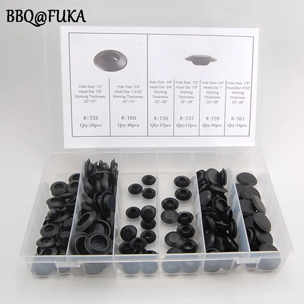 BBQ@FUKA 141Pcs Car Flush Mount Plastic Hole Plug Assortment Kit Body Sheet Metal Fastener Clip Fit For VW Ford Kia Mazda Toyota
BBQ@FUKA 141Pcs Car Flush Mount Plastic Hole Plug Assortment Kit Body Sheet Metal Fastener Clip Fit For VW Ford Kia Mazda Toyota