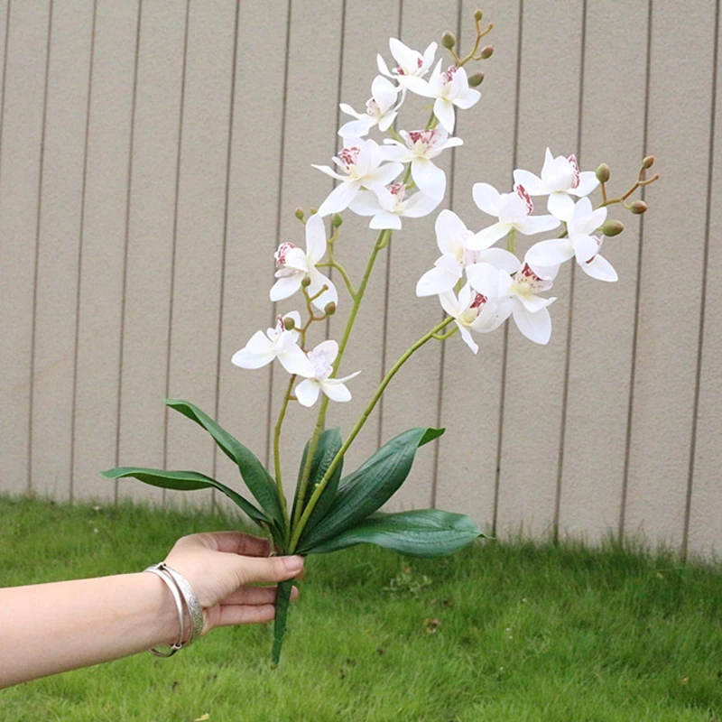 Artificial Flower Real Touch Latex Orchid Flowers with Leaves Wedding Decoration Flores
Artificial Flower Real Touch Latex Orchid Flowers with Leaves Wedding Decoration Flores