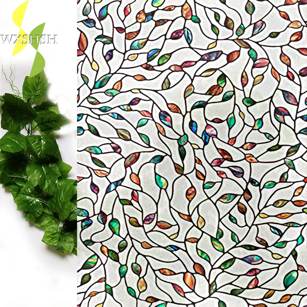 30*100 cm high quality colorful leaf decorative window film,PVC static non-adhesive opaque privacy glass stickers,stained decals
30*100 cm high quality colorful leaf decorative window film,PVC static non-adhesive opaque privacy glass stickers,stained decals