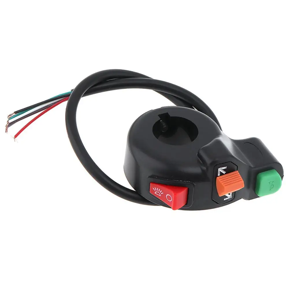 12V 2.2cm Black Steering Lamp Horn Headlight Multi-function Control Refit Three in One Combination Switch for Motorcycle / ATV
12V 2.2cm Black Steering Lamp Horn Headlight Multi-function Control Refit Three in One Combination Switch for Motorcycle / ATV