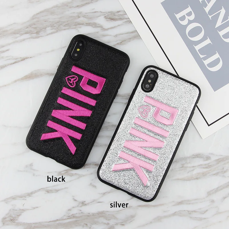 Luxury PINK Brand NEW Glitter Embroidery Leather Fashion Hot Cute Pink Case for iPhone 7 8 Plus 6 6s Plus X 10 Phone Secret
Luxury PINK Brand NEW Glitter Embroidery Leather Fashion Hot Cute Pink Case for iPhone 7 8 Plus 6 6s Plus X 10 Phone Secret