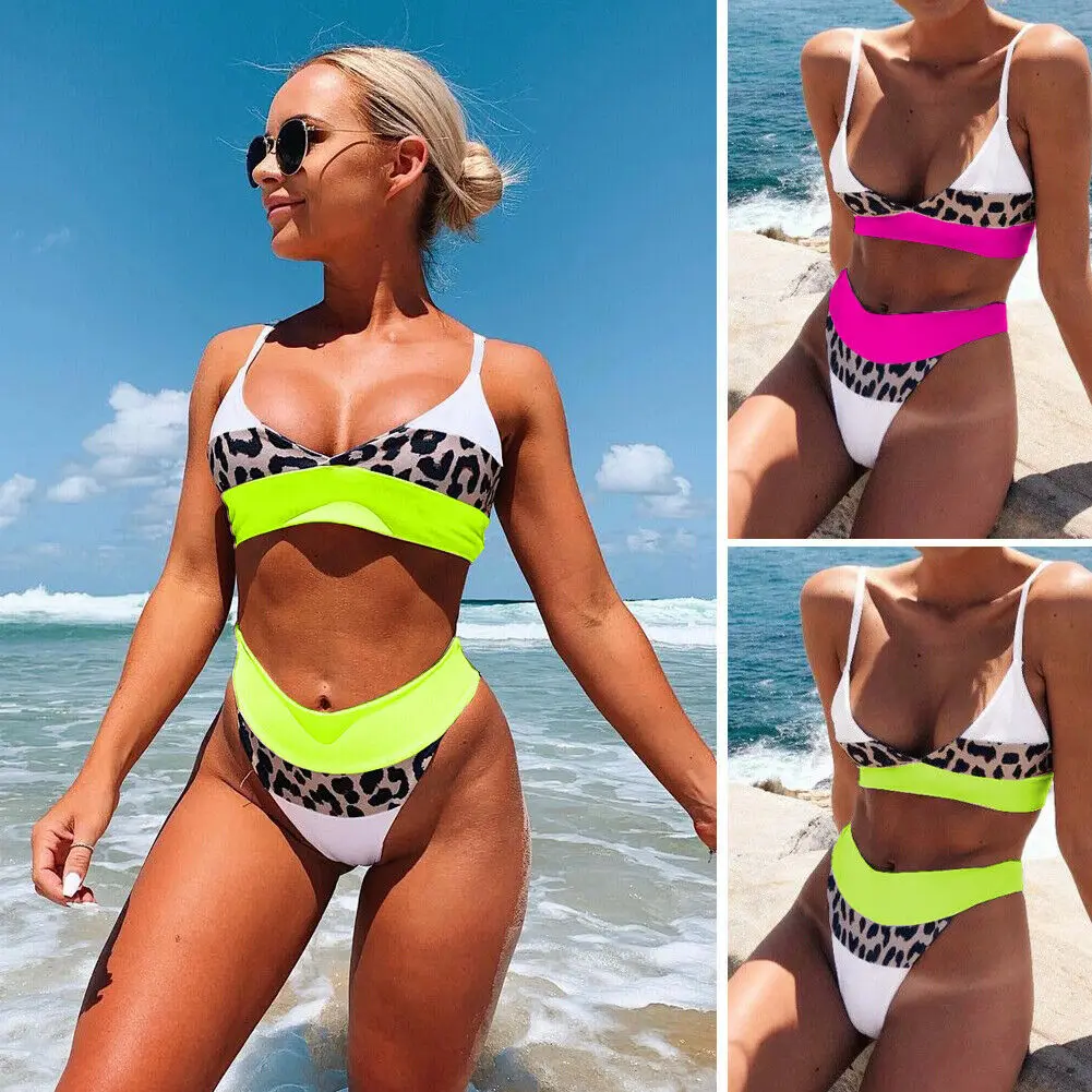 2019 Sexy Leopard Patchwork Bikini Set Women's Summer Beach Two Pieces Bathing Suit Female High Waist Swimsuit
2019 Sexy Leopard Patchwork Bikini Set Women's Summer Beach Two Pieces Bathing Suit Female High Waist Swimsuit