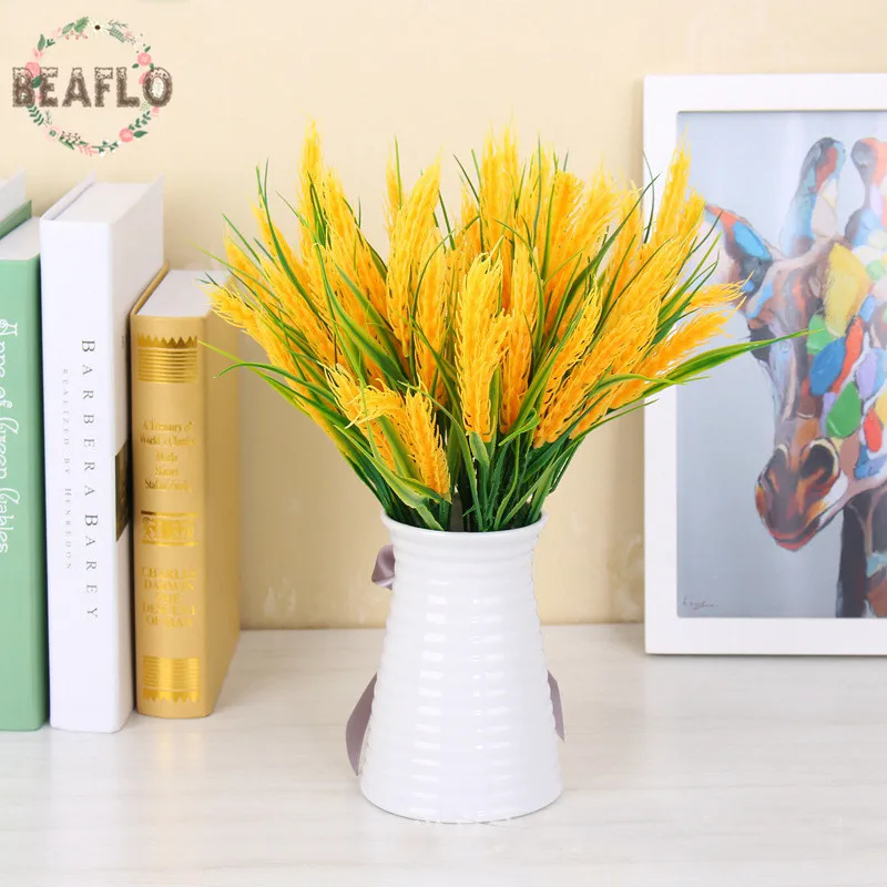 5 Bunch Plastic Artifical Plant Ear of Wheat Grain For Home Wedding Decorative Floristry
5 Bunch Plastic Artifical Plant Ear of Wheat Grain For Home Wedding Decorative Floristry