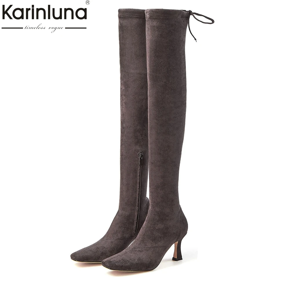 big size 43 party boots woman shoes zipper add fur square toe strange high heels over the knee boots female shoes woman
big size 43 party boots woman shoes zipper add fur square toe strange high heels over the knee boots female shoes woman