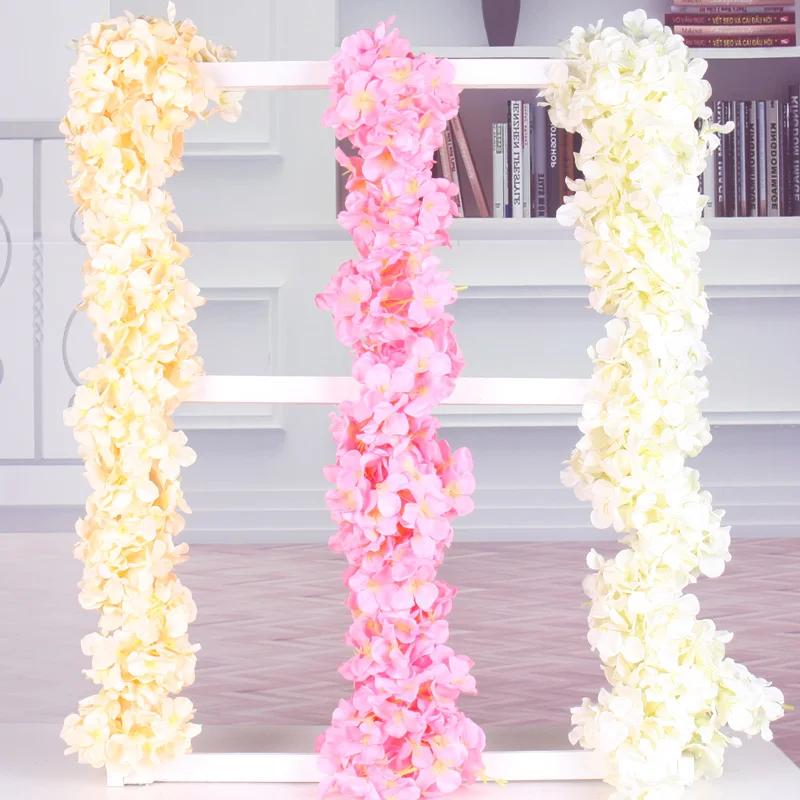 1PCS Simulation wisteria flower silk artificial vine flower hydrangea rattan DIY wedding decoration for wall hanging hotel 2 M
1PCS Simulation wisteria flower silk artificial vine flower hydrangea rattan DIY wedding decoration for wall hanging hotel 2 M