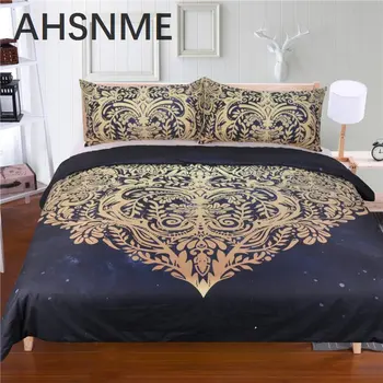 AHSNME love New luxury bronzing Bohemian design 3Pcs Bedding set United States Twin Full Queen King No Fading pilling
AHSNME love New luxury bronzing Bohemian design 3Pcs Bedding set United States Twin Full Queen King No Fading pilling