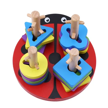 Wooden Toys Montessori Educational Geometry 4 Pillar Matching Color Wooden Toy Geometry Shape Intellige Learning Tools
Wooden Toys Montessori Educational Geometry 4 Pillar Matching Color Wooden Toy Geometry Shape Intellige Learning Tools