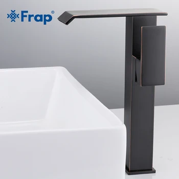 Frap New Bathroom Basin Faucet Deck Mounted Waterfall Hot and Cold Water Sink Tap Mixer Single Handle Black Tap Mixer Y10136 
Frap New Bathroom Basin Faucet Deck Mounted Waterfall Hot and Cold Water Sink Tap Mixer Single Handle Black Tap Mixer Y10136
