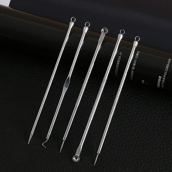 5Pc/Set Stainless Steel Blemish Whitehead Blackhead Come done Acne Removal Extractor Remover Needles Pimple Kit Makeup Tools
5Pc/Set Stainless Steel Blemish Whitehead Blackhead Come done Acne Removal Extractor Remover Needles Pimple Kit Makeup Tools