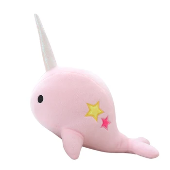 25cm and 35cm multi-color cute stuffed sea animal narwhal plush toys 
25cm and 35cm multi-color cute stuffed sea animal narwhal plush toys