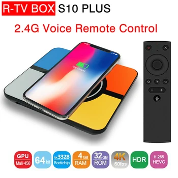 S10 Plus Smart TV BOX Wireless Fast charging Android TV OS RK3328 Quad Core 4GB 32GB WIFI 3D 4K USB3.0 with Voice Remote Control
S10 Plus Smart TV BOX Wireless Fast charging Android TV OS RK3328 Quad Core 4GB 32GB WIFI 3D 4K USB3.0 with Voice Remote Control