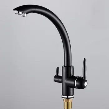 Copper black paint hot and cold pure water faucet bathroom building materials triple with rotating kitchen sink fauce lo4113
Copper black paint hot and cold pure water faucet bathroom building materials triple with rotating kitchen sink fauce lo4113