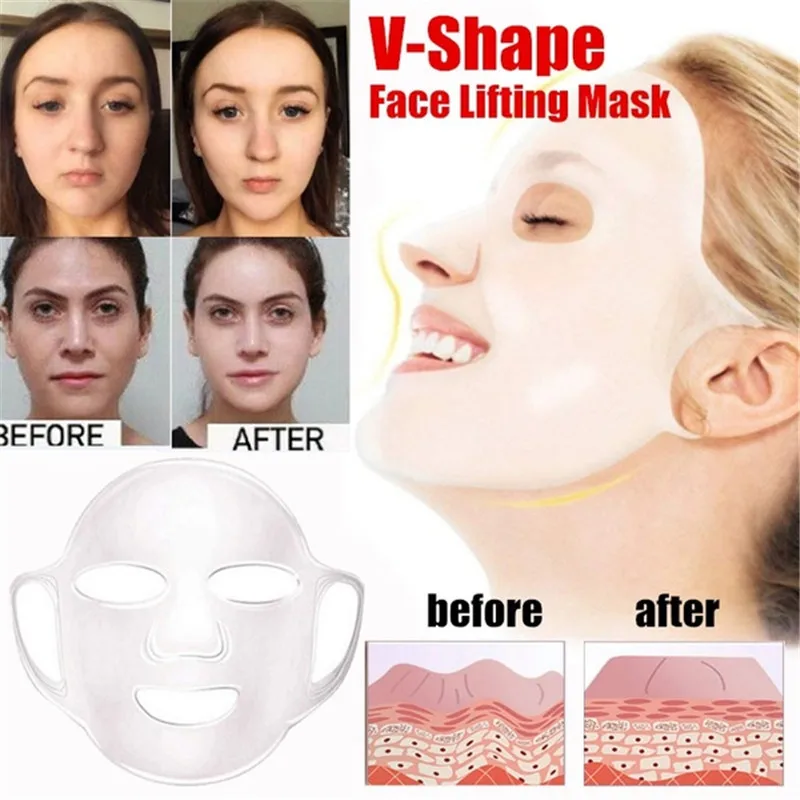 Reusable 4D V Face Mask Chin Cheek Lift Thin Face-Lifting Mask Facial Slimming Ear Hanging Hydrogel Neck Slimmer Skin Care Tools
Reusable 4D V Face Mask Chin Cheek Lift Thin Face-Lifting Mask Facial Slimming Ear Hanging Hydrogel Neck Slimmer Skin Care Tools