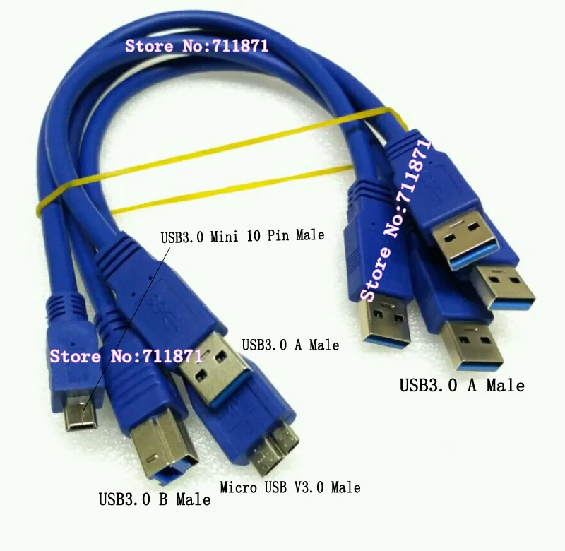 

Short A Male B Male Mini 10P Micro Usb V3.0 USB3.0 Data Charging Cable Line USB30 USB3 USB 3.0 A to B Mini 10P Micro V3.0 Male