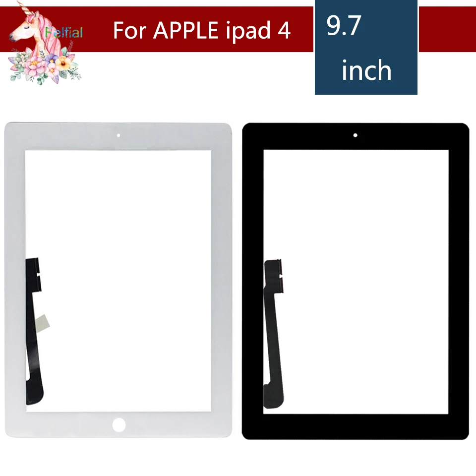 10pcs/lot For iPad 4 Touch Screen ipad4 A1458 A1459 A1460 TP with and Adhesive Digitizer Front Glass Replacement
10pcs/lot For iPad 4 Touch Screen ipad4 A1458 A1459 A1460 TP with and Adhesive Digitizer Front Glass Replacement
