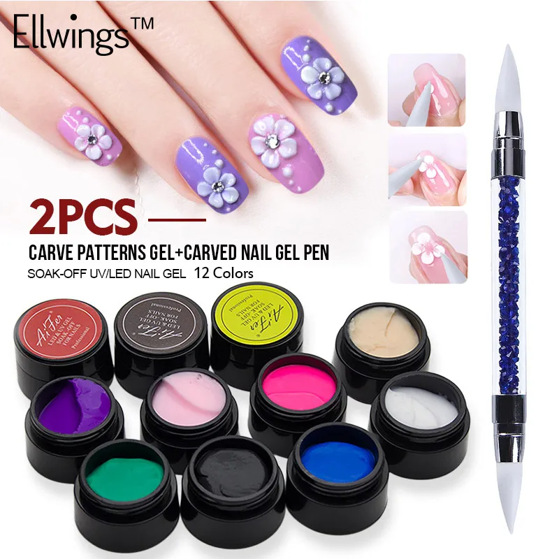 Ellwings 12 Color 3D Gesneden Patronen Gel Nail Plasticine Soak Off UV Gel DIY Heldere Kleuren Sculptuur Nail Art Decoratie
Ellwings 12 Color 3D Gesneden Patronen Gel Nail Plasticine Soak Off UV Gel DIY Heldere Kleuren Sculptuur Nail Art Decoratie