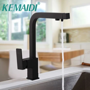 KEMAIDI Kitchen Sink Faucet Deck Mounted Brass Basin Faucet with Water Purification Features Mixer Tap Crane For Kitchen
KEMAIDI Kitchen Sink Faucet Deck Mounted Brass Basin Faucet with Water Purification Features Mixer Tap Crane For Kitchen