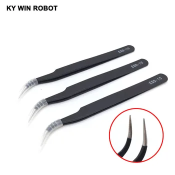 1PCS ESD-15 Anti-static Curved Straight Tip Forceps Precision Soldering Tweezers Set Electronic ESD Tweezers Tool
1PCS ESD-15 Anti-static Curved Straight Tip Forceps Precision Soldering Tweezers Set Electronic ESD Tweezers Tool