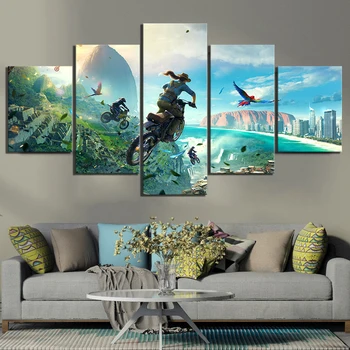 5 Piece Fantasy Art HD Picture Trials Rising Video Game Poster Cartoon Motorcycle Picture Landscape Wall Art for Home Decor
5 Piece Fantasy Art HD Picture Trials Rising Video Game Poster Cartoon Motorcycle Picture Landscape Wall Art for Home Decor