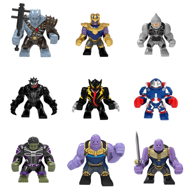 Single Sale Marvel Avengers: Endgame Super Heroes Thanos Large Venom Hulk Building Block Figures Toys Compatible with Lego
Single Sale Marvel Avengers: Endgame Super Heroes Thanos Large Venom Hulk Building Block Figures Toys Compatible with Lego