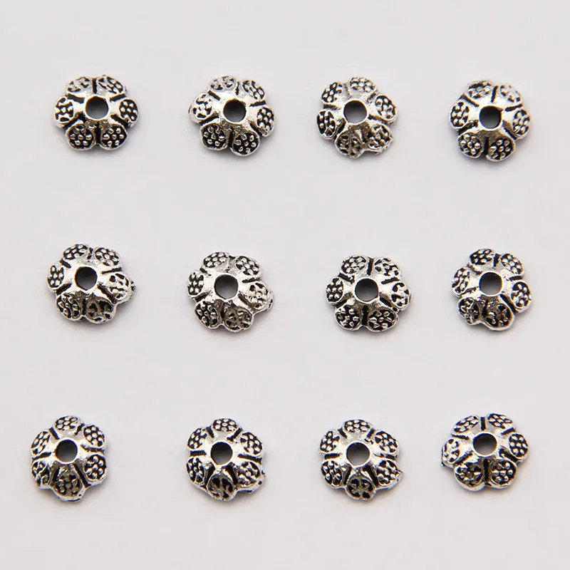 100pcs/lot 2*6mm Antique Silver Color Filigree Flower Bead Caps Connectors Charms End Beads Caps For DIY Jewelry Making Finding
100pcs/lot 2*6mm Antique Silver Color Filigree Flower Bead Caps Connectors Charms End Beads Caps For DIY Jewelry Making Finding