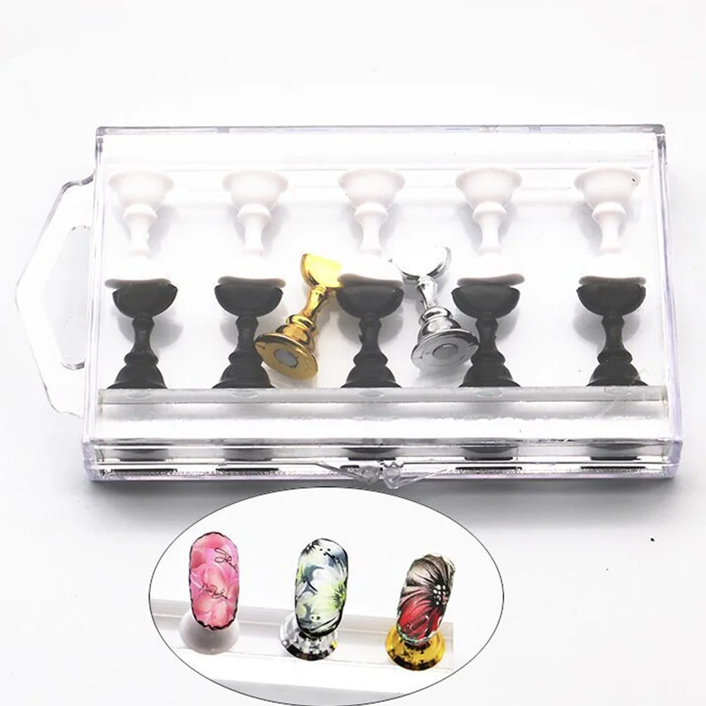 12pcs Holder Manicure Magnetic Stuck Salon Chessboard Tips Nail Art Professional Practice Crystal Tools Display Training Stand
12pcs Holder Manicure Magnetic Stuck Salon Chessboard Tips Nail Art Professional Practice Crystal Tools Display Training Stand