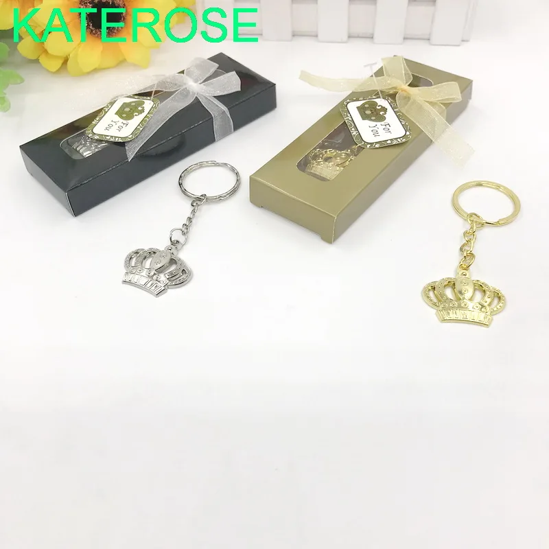 50 PCS Silver/Gold Crown Keychain Ring in Gift Box Baby Shower Favors Newborn Christening Gift
50 PCS Silver/Gold Crown Keychain Ring in Gift Box Baby Shower Favors Newborn Christening Gift