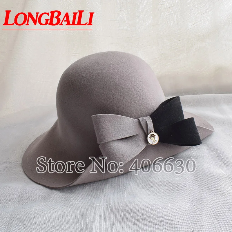 Winter Elegant Grey Women Bow Wool Felt Fedora Hats Wide Brim Chapeu Feminino Free Shipping SWDW018
Winter Elegant Grey Women Bow Wool Felt Fedora Hats Wide Brim Chapeu Feminino Free Shipping SWDW018