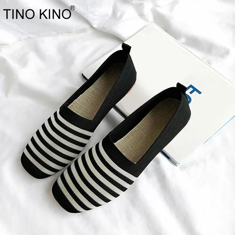 TINO KINO Women Knitting Weaving Autumn Ballet Flat Shoes Slip On Ladies Striped Loafers Comfortable Fashion Female Moccasins
TINO KINO Women Knitting Weaving Autumn Ballet Flat Shoes Slip On Ladies Striped Loafers Comfortable Fashion Female Moccasins